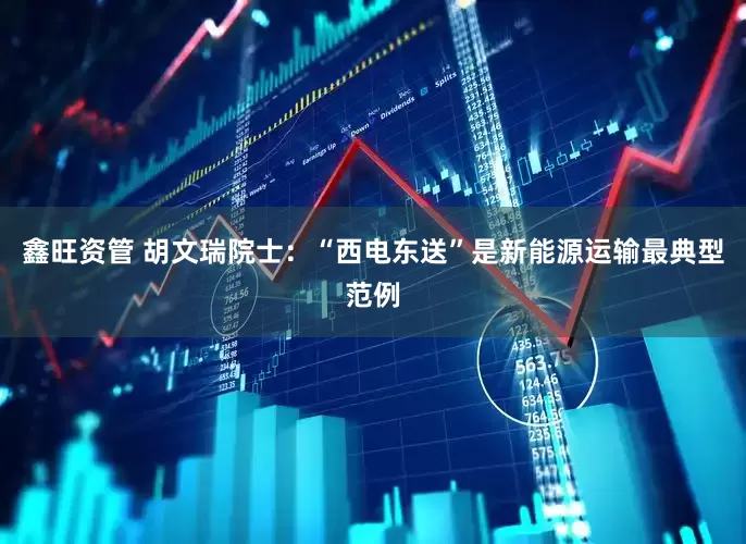 鑫旺资管 胡文瑞院士：“西电东送”是新能源运输最典型范例